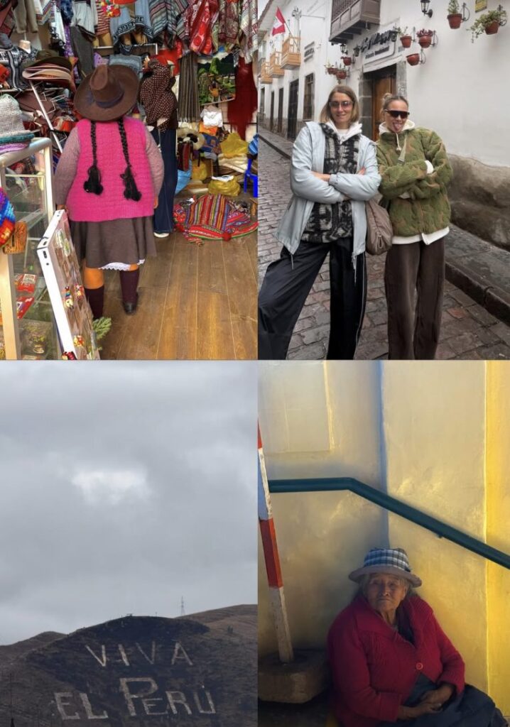 Momenti a Cusco: il mercato, le strade, la scritta Viva el Perú sulla collina
